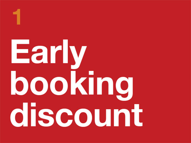 1. Early Booking Discount